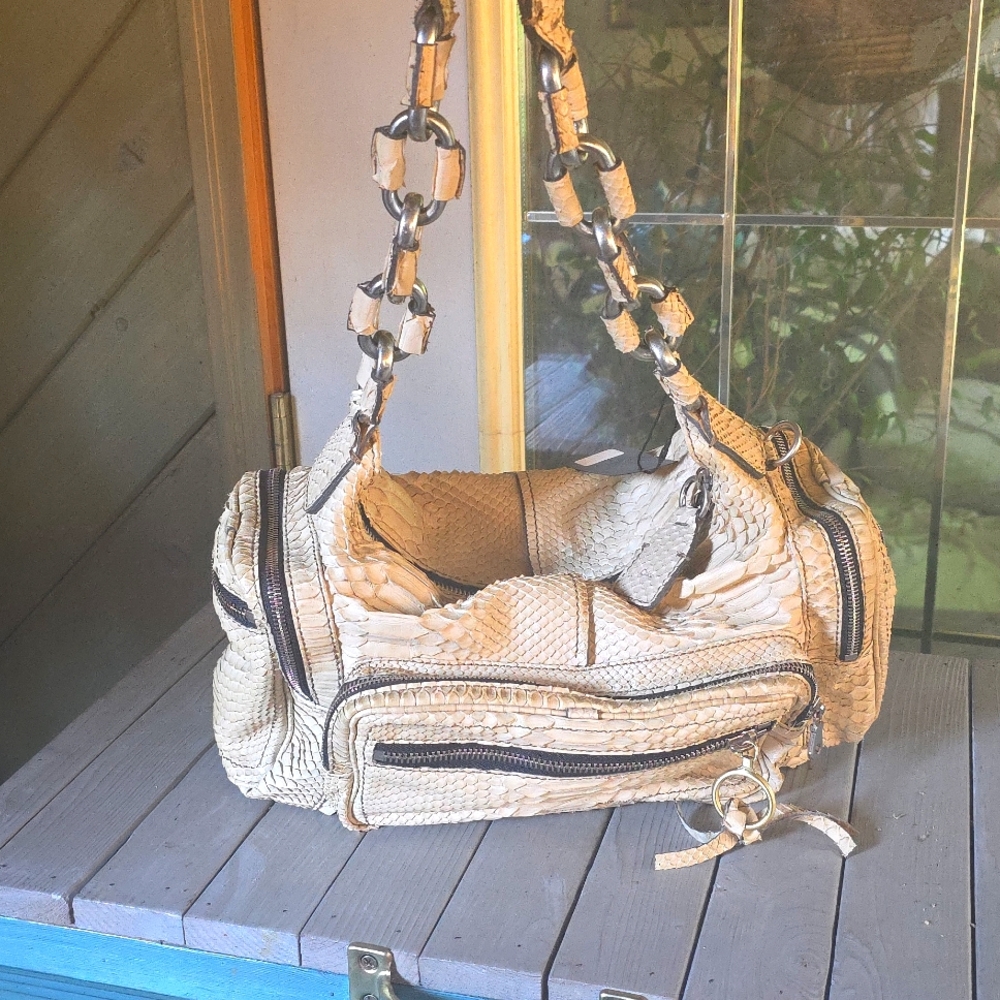 Chloe Square Python Bag
